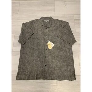 Inserch Collezioni Italy Men 100% Linen 2pc Suit 3LX  Pants 44 Black